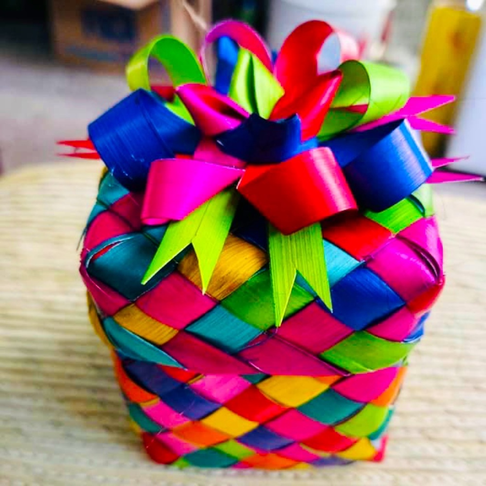 Mexican Palm Gift Box Kraft 2 1/2"